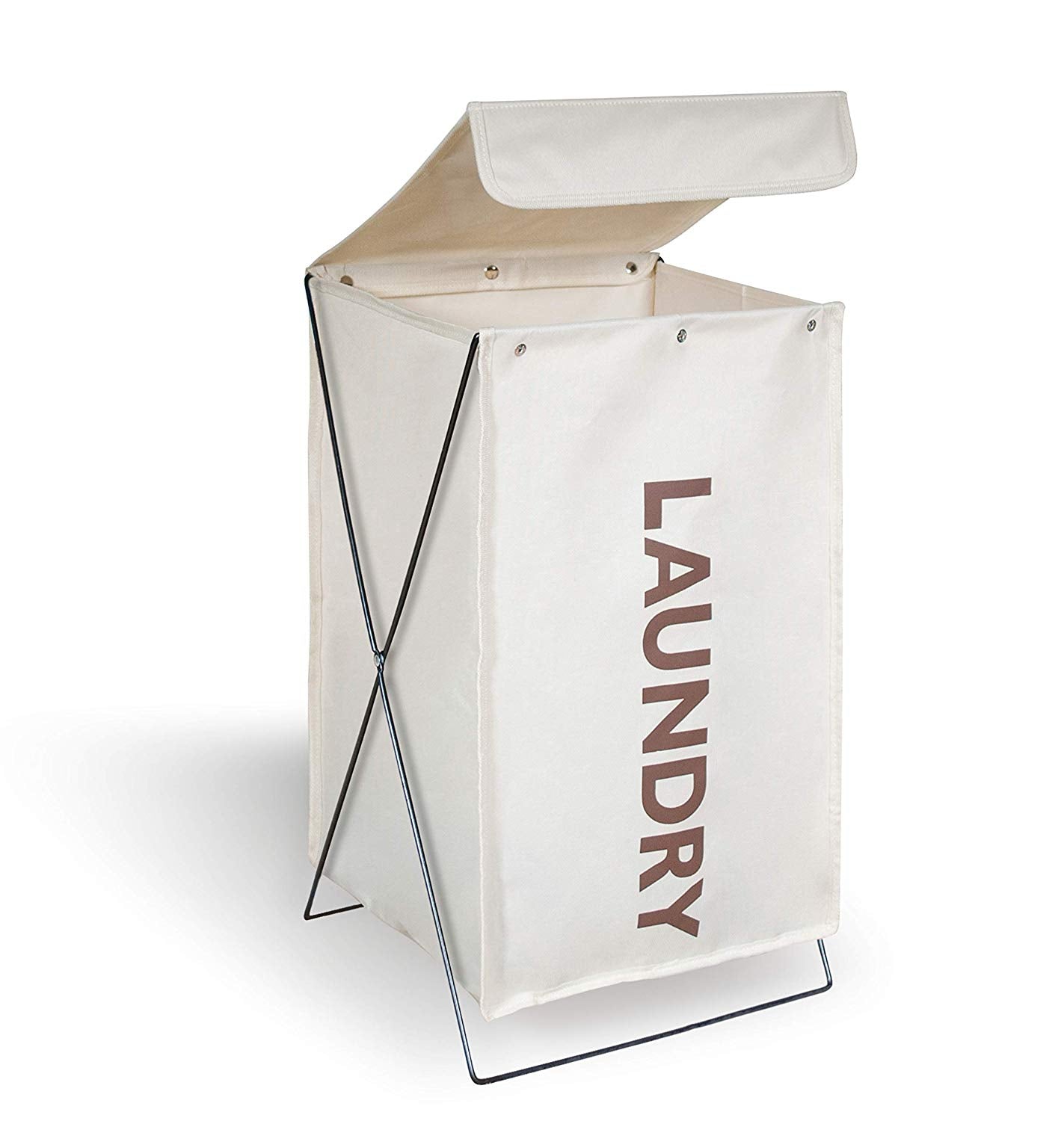 Collapsible Laundry Hamper with Wire Frame