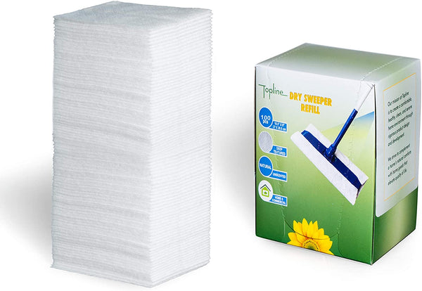 Static Charged Unscented Disposable Dry Floor Mop Sweeper Pad Refills